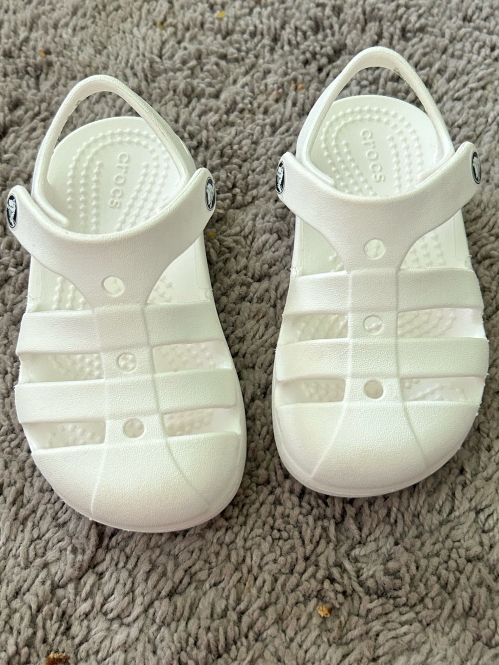 CROCS Kids White Classic Clog Sandal